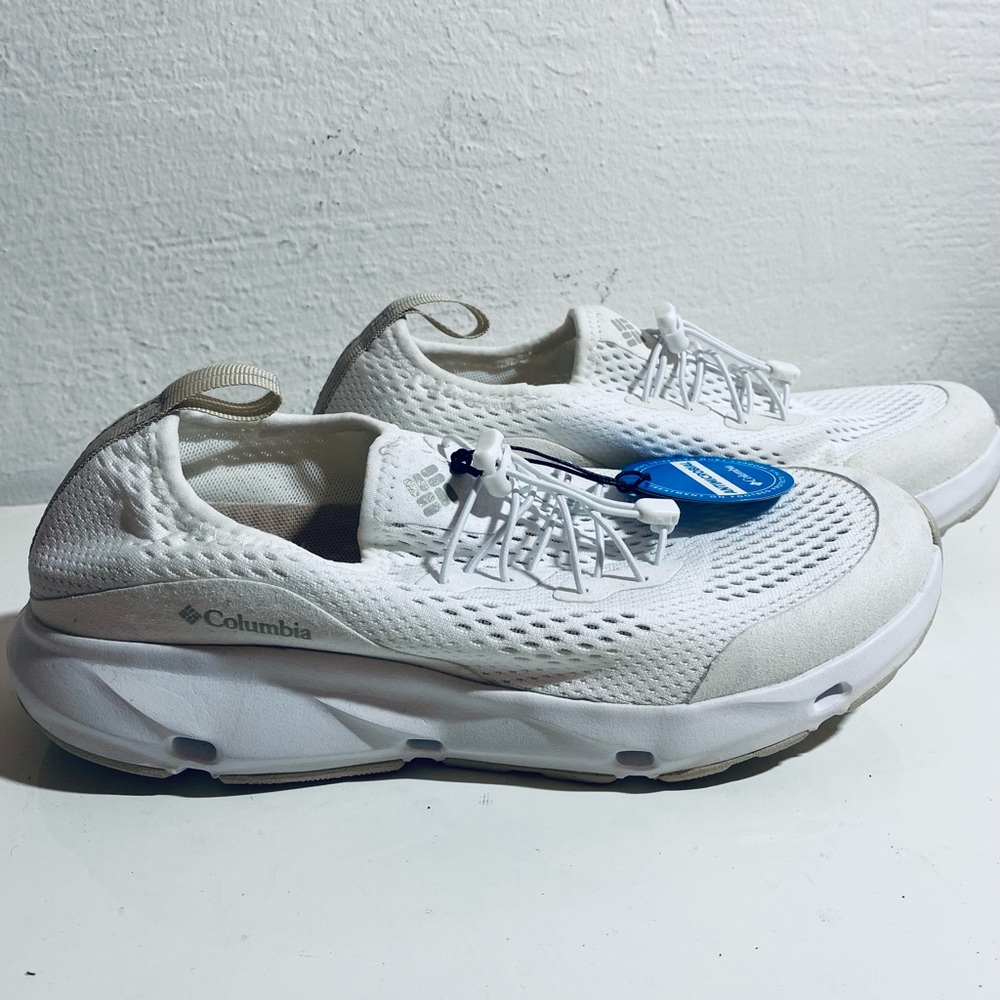 New Columbia white running shoes, size 7
